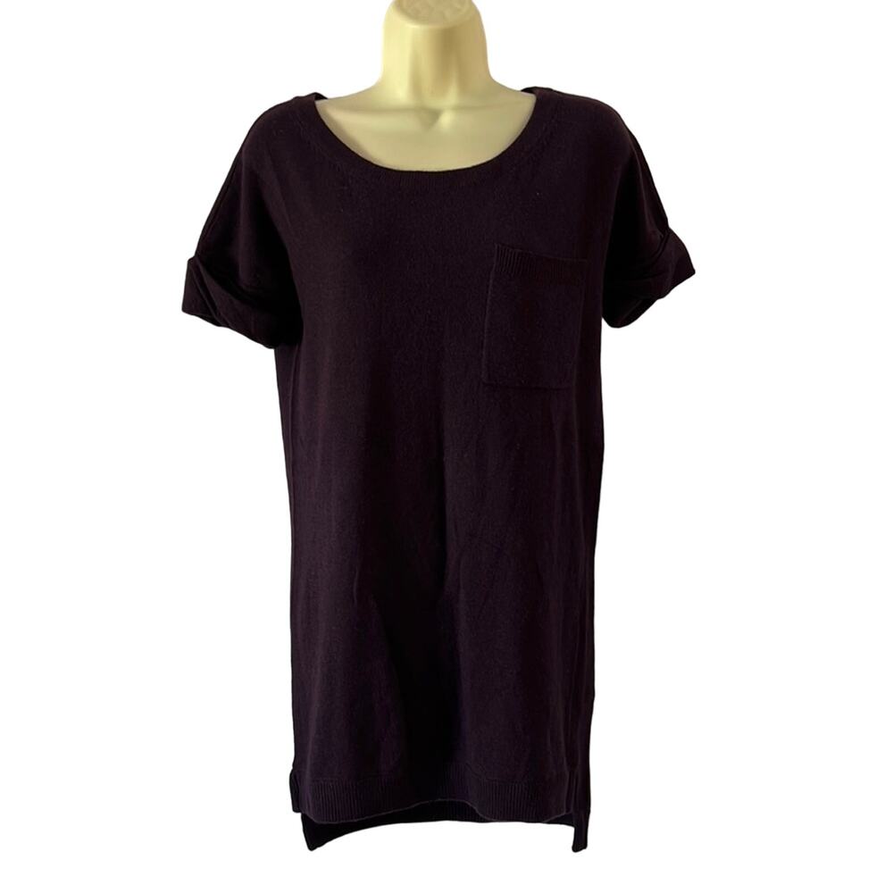 Wallace XS Dark Purple Tunic Sweater Y2K Vintage
